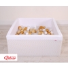 Ball-pit Dry Pool minky with balls 200pcs - golden Stars