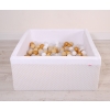 Ball-pit Dry Pool minky with balls 200pcs - golden Stars