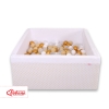 Ball-pit Dry Pool minky with balls 200pcs - golden Stars