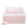 Ball-pit Dry Pool minky without balls - ballerinas pink