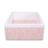 Ball-pit Dry Pool minky without balls - ballerinas pink