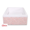 Ball-pit Dry Pool minky without balls - ballerinas pink