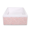 Ball-pit Dry Pool minky without balls - ballerinas pink