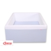 Ball-pit Dry Pool minky without balls - blue