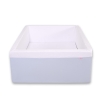 Ball-pit Dry Pool minky without balls - blue
