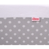 Ball-pit Dry Pool  minky without balls - white dots on Gray