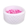 Ball-pit minky Dry Pool with balls 200pcs - black Stars