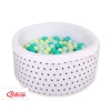 Ball-pit minky Dry Pool with balls 200pcs - black Stars