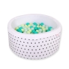 Ball-pit minky Dry Pool with balls 200pcs - black Stars