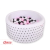 Ball-pit minky Dry Pool with balls 200pcs - black Stars