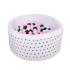 Ball-pit minky Dry Pool with balls 200pcs - black Stars