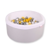 Ball-pit minky Dry Pool with balls 200pcs - Gray