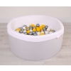 Ball-pit minky Dry Pool with balls 200pcs - Gray