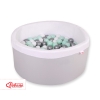 Ball-pit minky Dry Pool with balls 200pcs - Gray