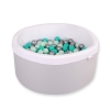 Ball-pit minky Dry Pool with balls 200pcs - Gray