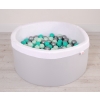 Ball-pit minky Dry Pool with balls 200pcs - Gray