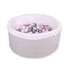 Ball-pit minky Dry Pool with balls 200pcs - Gray