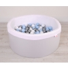 Ball-pit minky Dry Pool with balls 200pcs - Gray