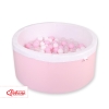 Ball-pit minky Dry Pool with balls 200pcs - pink