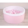 Ball-pit minky Dry Pool with balls 200pcs - pink