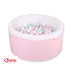 Ball-pit minky Dry Pool with balls 200pcs - pink