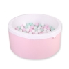 Ball-pit minky Dry Pool with balls 200pcs - pink