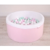 Ball-pit minky Dry Pool with balls 200pcs - pink