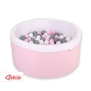 Ball-pit minky Dry Pool with balls 200pcs - pink