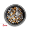Ball-pit minky with balls 200pcs- dark gray