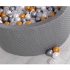 Ball-pit minky with balls 200pcs- dark gray