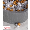 Ball-pit minky with balls 200pcs- dark gray