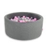 Ball-pit minky with balls 200pcs- dark gray