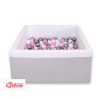 Ball-pit minky with balls 200pcs - Gray