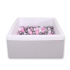 Ball-pit minky with balls 200pcs - Gray