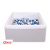 Ball-pit minky with balls 200pcs - Gray