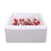 Ball-pit minky with balls 200pcs - Gray