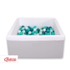 Ball-pit minky with balls 200pcs - Gray