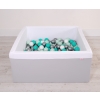 Ball-pit minky with balls 200pcs - Gray