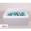Ball-pit minky with balls 200pcs - Gray