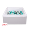 Ball-pit minky with balls 200pcs - Gray