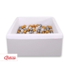 Ball-pit minky with balls 200pcs - Gray