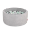 Ball-pit minky with balls 200pcs- gray