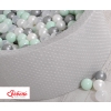Ball-pit minky with balls 200pcs- gray