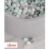 Ball-pit minky with balls 200pcs- gray