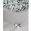 Ball-pit minky with balls 200pcs- gray