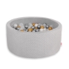 Ball-pit minky with balls 200pcs- gray