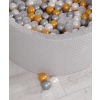 Ball-pit minky with balls 200pcs- gray