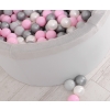 Ball-pit minky with balls 200pcs - gray