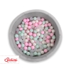 Ball-pit minky with balls 200pcs - gray