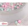 Ball-pit minky with balls 200pcs - gray